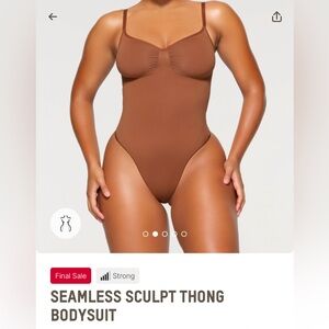Skims Seamless Sculpt Bodysuit Small